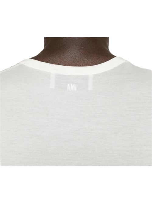 Ami paris canotta white cream Ami Paris | HTP820.JE0211136 WHITE CREAM